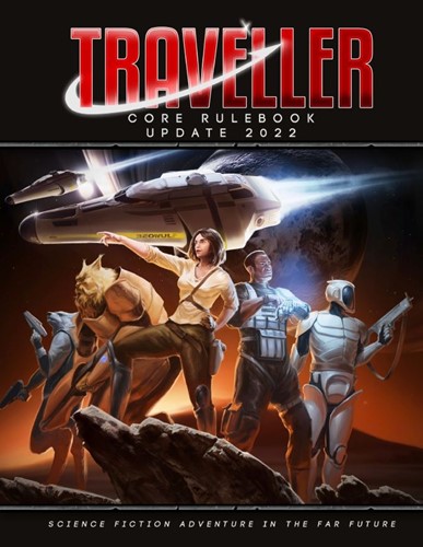 DMGMGP40058 Traveller RPG: Core Rulebook 2022 Revision (Damaged) published by Mongoose Publishing