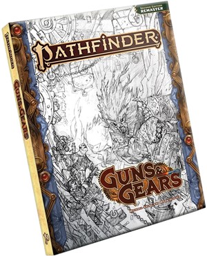 DMGPAI12010SK Pathfinder RPG 2nd Edition: Guns And Gears Sketch Edition (Remastered) (Damaged) published by Paizo Publishing