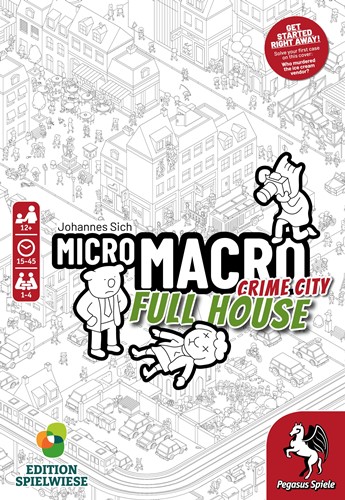 DMGPEG59061E MicroMacro Crime City Card Game 2: Full House (Damaged) published by Pegasus Spiele