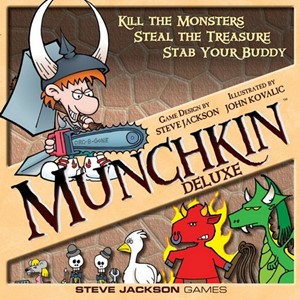 DMGSJ1483 Munchkin Deluxe Game (Damaged) published by Steve Jackson Games