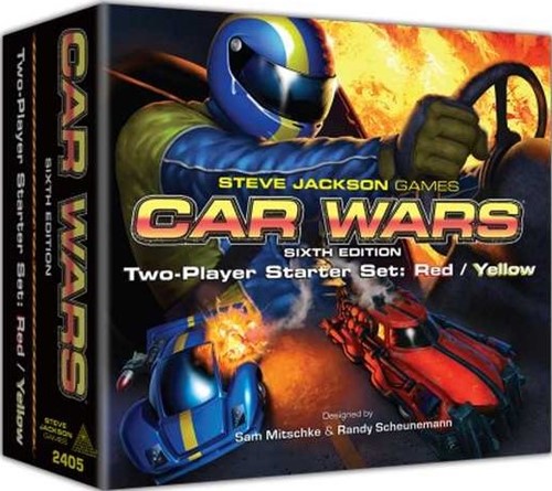 Car Wars Board Game: Sixth Edition: Two-Player Starter Set: Red / Yellow (Damaged)