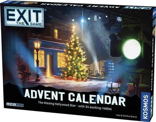 DMGTHK683010 EXIT Card Game: Advent Calendar: The Missing Hollywood Star (Damaged) published by Kosmos Games