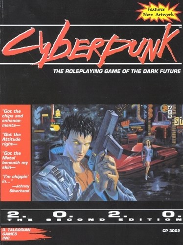 DMGTRGCP3002 Cyberpunk 2020 RPG Core Rulebook (Damaged) published by R Talsorian Games