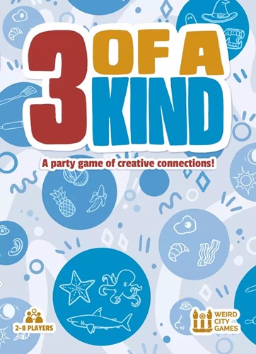 DMGWCG61 3 Of A Kind Card Game (Damaged) published by Weird City Games