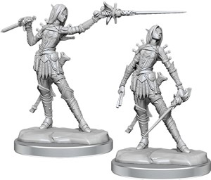DMGWZK77003 Pathfinder Legendary Cuts Painted Miniatures: Female Elf Rogue (Damaged) published by WizKids Games