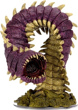 DMGWZK96002 Dungeons And Dragons: Fangs And Talons Purple Worm Premium Set (Damaged) published by WizKids Games