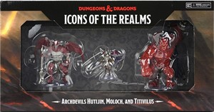 DMGWZK96141 Dungeons And Dragons: Archdevils - Hutijin, Moloch And Titivilus (Damaged) published by WizKids Games