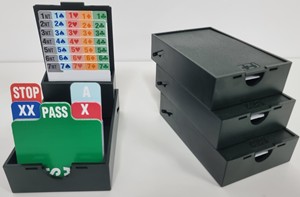 2!DN090034V Bridge Bidding Box - Olive published by Dal Negro