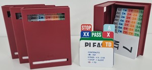 2!DN090035R Bridge Bidding Book - Red published by Dal Negro