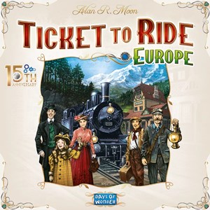 DOW720033 Ticket To Ride Board Game: Europe 15th Anniversary Collector's Edition published by Days Of Wonder