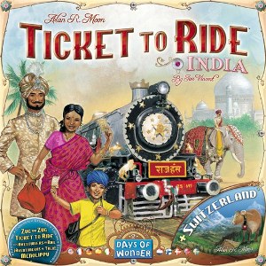 DOW720114 Ticket To Ride Board Game Map Collection: Volume 2 - India And SwitzerlAnd published by Days Of Wonder