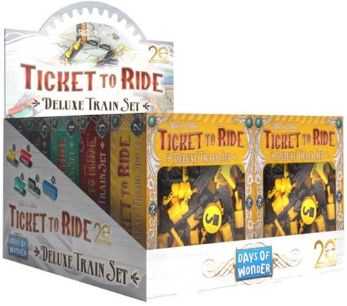 DOW72R20DT Ticket To Ride Board Game: 20th Anniversary Deluxe Train Set Display published by Days Of Wonder