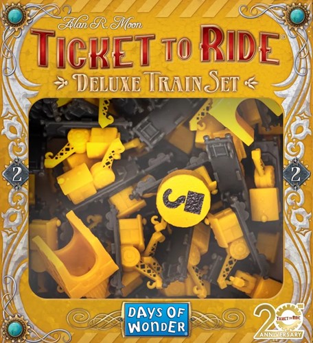 Ticket To Ride Board Game: The Yellow Crane 20th Anniversary Deluxe Train Set