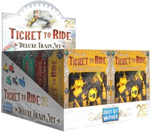 3!DOW72R20DT Ticket To Ride Board Game: 20th Anniversary Deluxe Train Set Display published by Days Of Wonder