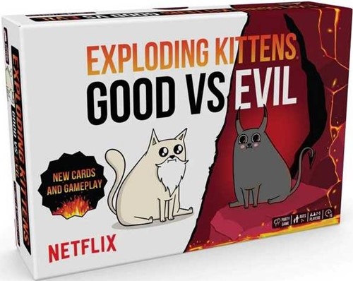 EKEKGGVSE6 Exploding Kittens Card Game: Good Vs Evil published by Exploding Kittens