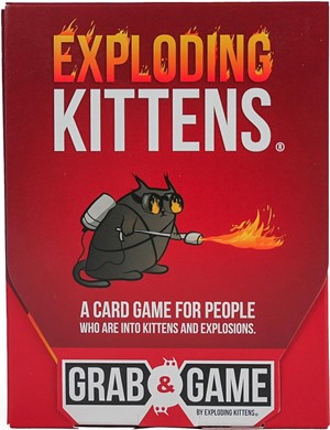 2!EKEKGIMP48 Exploding Kittens Card Game: Grab And Game published by Exploding Kittens