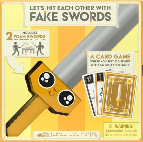 EKSWRDCORELG3 Let's Hit Each Other With Fake Swords Game published by Exploding Kittens