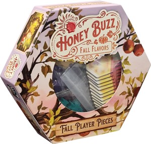 2!ELFECG030 Honey Buzz Board Game: Fall Flavors Upgraded Player Pieces published by Elf Creek Games