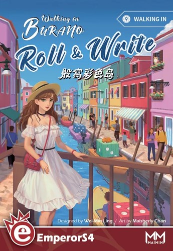 ES4WBRW01 Walking In Burano Board Game: Roll  And  Write published by EmperorS4 Games