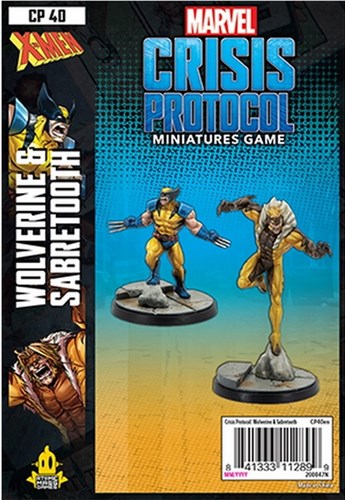FFGCP40 Marvel Crisis Protocol Miniatures Game: Wolverine And Sabretooth Expansion published by Atomic Mass Games