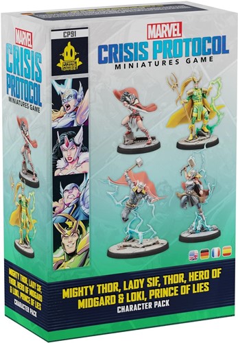 Marvel Crisis Protocol Miniatures Game: Mighty Thor And Lady Sif And Thor Hero Of Midgard And Loki Prince Of Lies