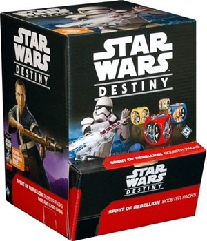 2!FFGSWD04 Star Wars Destiny Dice Game: Spirit Of Rebellion Booster Display published by Fantasy Flight Games