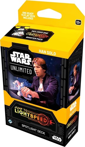 FFGSWH0410S2 Star Wars: Unlimited Jump To Lightspeed Han Solo Spotlight Deck published by Fantasy Flight Games