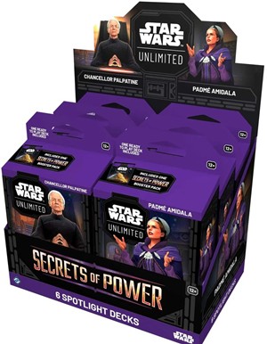 2!FFGSWH0610 Star Wars: Unlimited Secrets Of Power Spotlight Deck Display published by Fantasy Flight Games