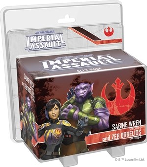 FFGSWI56 Star Wars Imperial Assault: Sabine Wren And Zeb Orrelios Ally Pack published by Fantasy Flight Games