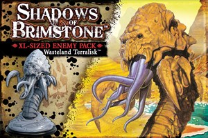 FFP07E16 Shadows Of Brimstone Board Game: Wasteland Terralisk XL Enemy Pack published by Flying Frog Productions