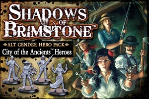 FFP07H01 Shadows Of Brimstone Board Game: City Of The Ancients- Alt Gender Hero Pack published by Flying Frog Productions