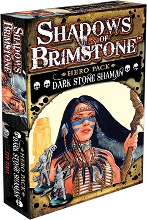 FFP07H13 Shadows Of Brimstone Board Game: Dark Stone Shaman Hero Pack published by Flying Frog Productions
