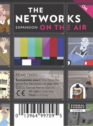 2!FFTNETW02 The Networks Board Game: On The Air Expansion published by Formal Ferret Games