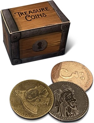 FRB1401 Extraordinary Adventures Board Game: Pirates Metal Coins published by Forbidden Games