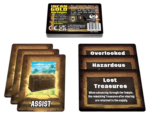 FRE102425 Incan Gold Card Game: New Dangers Expansion published by FRED Distribution