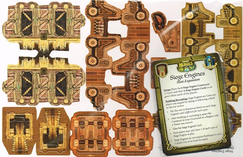 GAMHLASSE Heroes Of Land Air And Sea Board Game: Siege Engine Mini Expansion published by Gamelyn Games