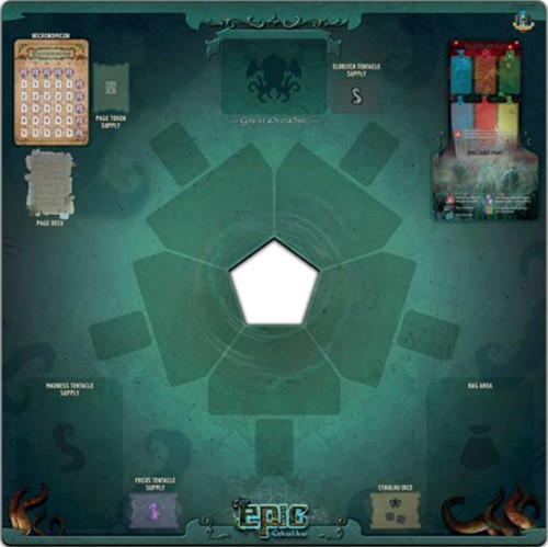 GAMTECTA01 Tiny Epic Cthulhu Card Game: Game Mat published by Gamelyn Games