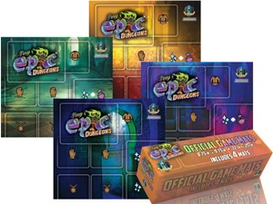 GAMTEDUA02 Tiny Epic Dungeons Card Game: 4 Pack Player Mats published by Gamelyn Games