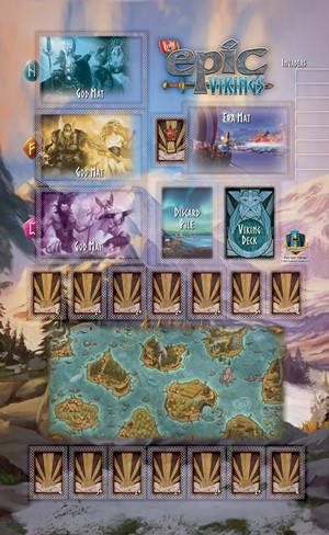 GAMTEVA01 Tiny Epic Vikings Card Game: Game Mat published by Gamelyn Games