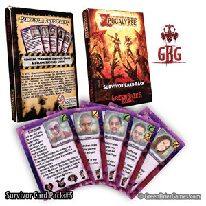 GBRZP195 Zpocalypse Board Game: Survivor Pack 5 published by Green Brier Games