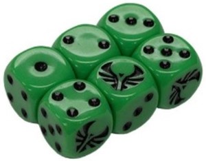 GFNSTA003 Star Trek Away Missions Board Game: Romulan Dice Set published by Gale Force Nine