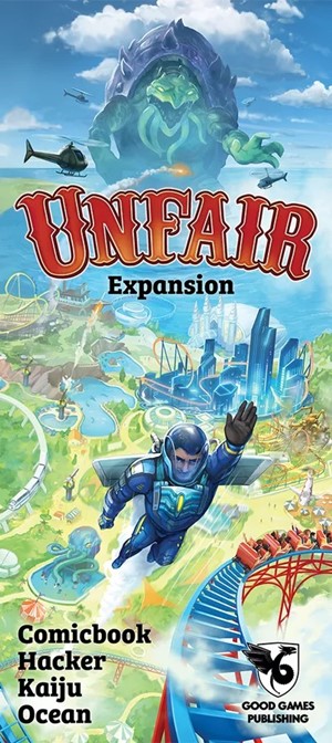 2!GGP006 Unfair Card Game: Comic Book Hijacker Kaiju Ocean Expansion published by Good Games Publishing