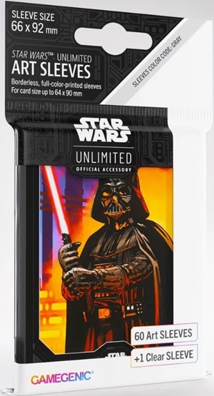 GGS15029ML Star Wars: Unlimited Art Sleeves - Darth Vader published by Gamegenic