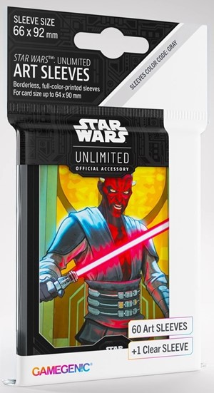 2!GGS15062ML Star Wars: Unlimited Art Sleeves - Darth Maul published by Gamegenic