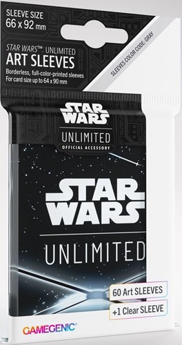 GGS15064ML Star Wars: Unlimited Art Sleeves - Card Back Black published by Gamegenic