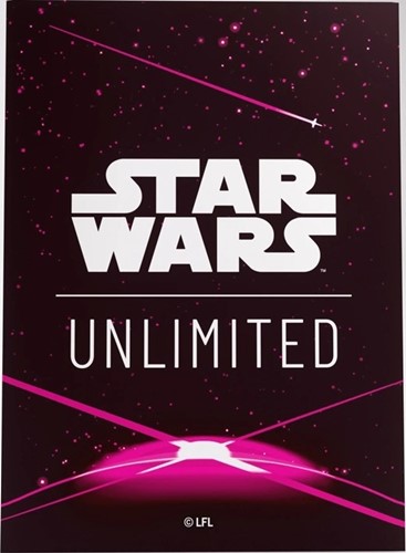 GGS15076ML Star Wars: Unlimited Art Sleeves - Card Back Magenta published by Gamegenic