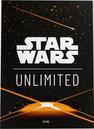 GGS15077ML Star Wars: Unlimited Art Sleeves - Card Back Orange published by Gamegenic