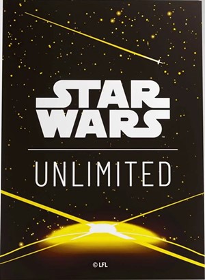 2!GGS15081ML Star Wars: Unlimited Art Sleeves - Card Back Yellow published by Gamegenic