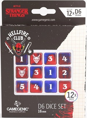 2!GGS50030ML DnD RPG: Stranger Things Welcome To The Hellfire Club: D6 Dice Set published by Gamegenic