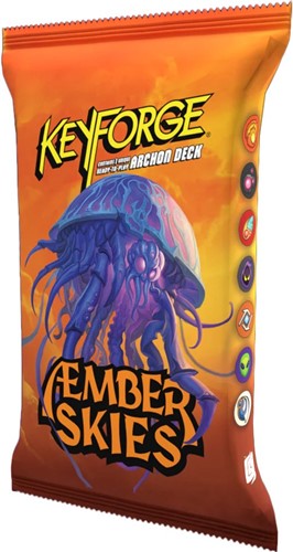 GHOKF18DS KeyForge Card Game: Aember Skies Deck published by Ghost Galaxy